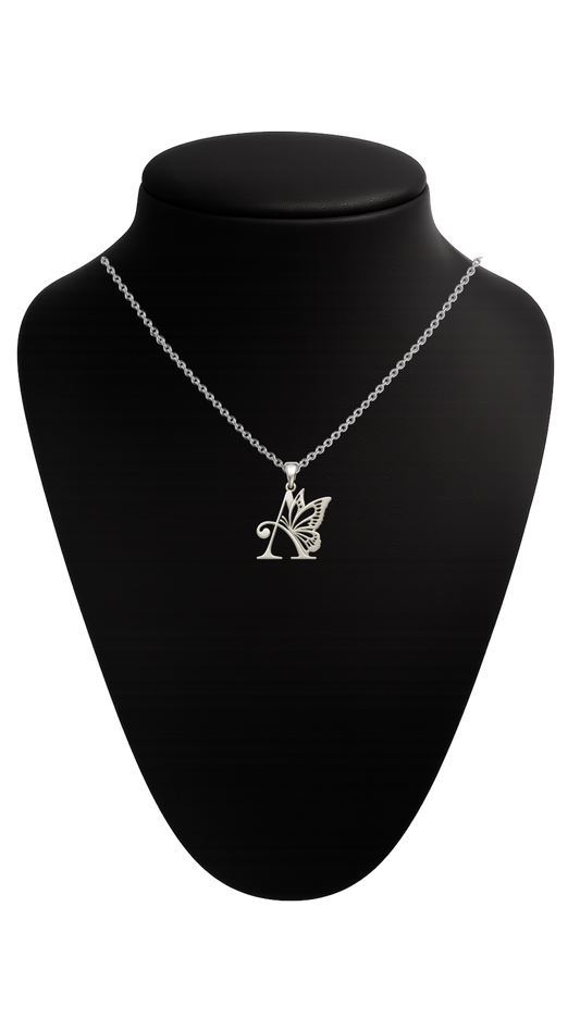 Silver necklace with a pendant