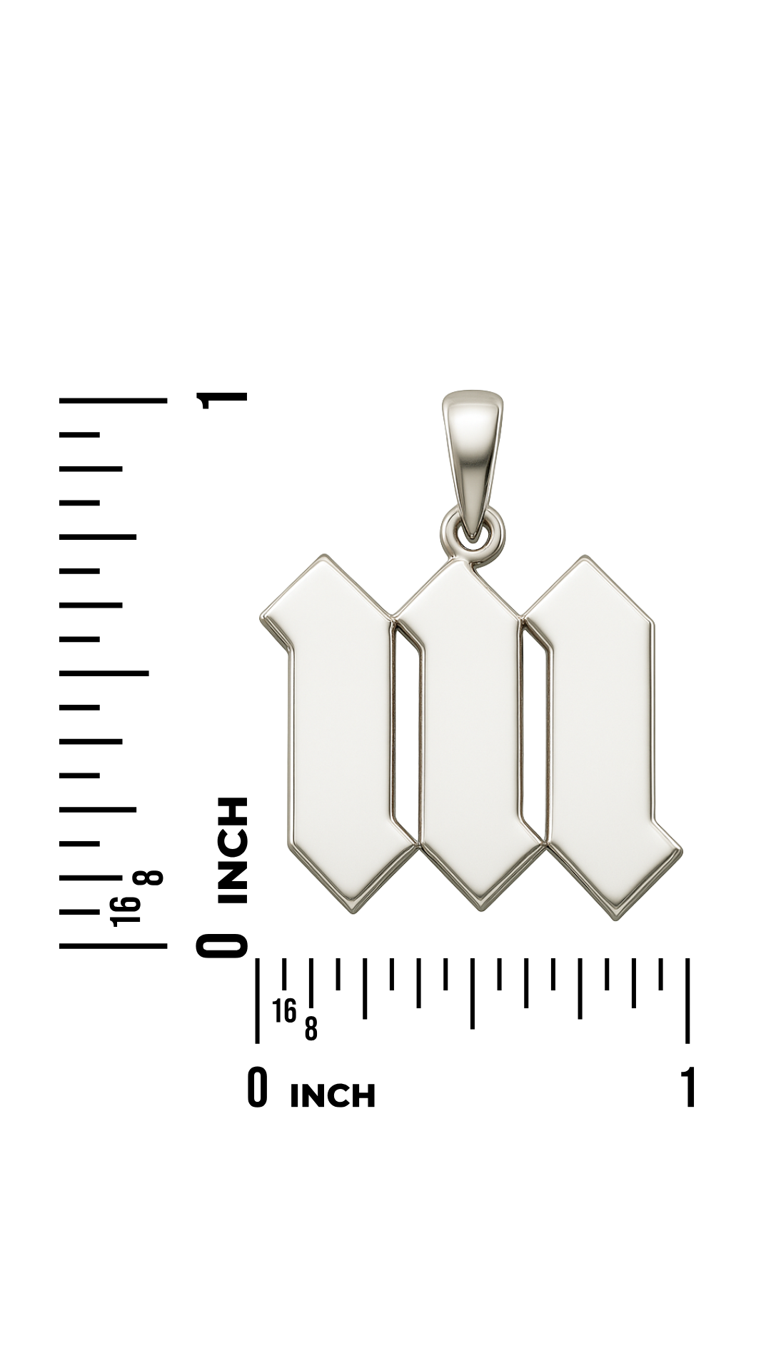 Silver “M” Letter Necklace
