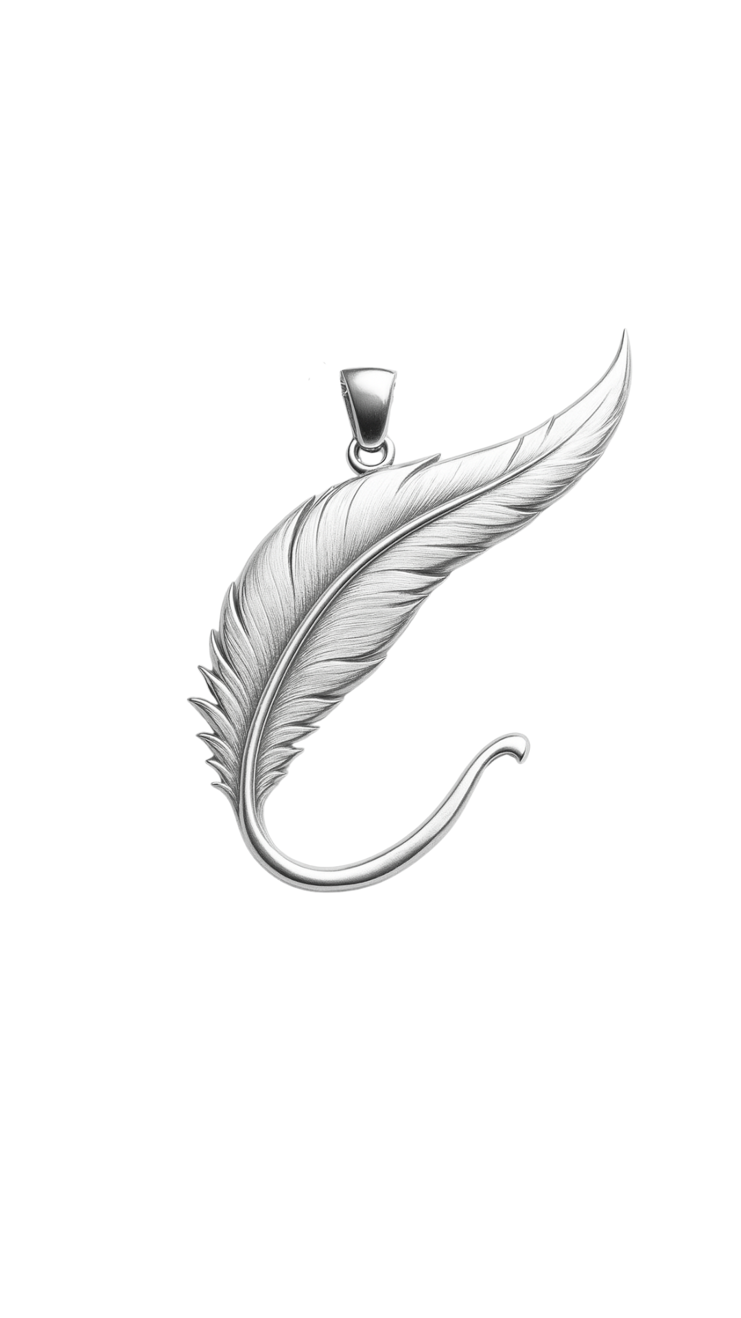 Silver Necklace C letter